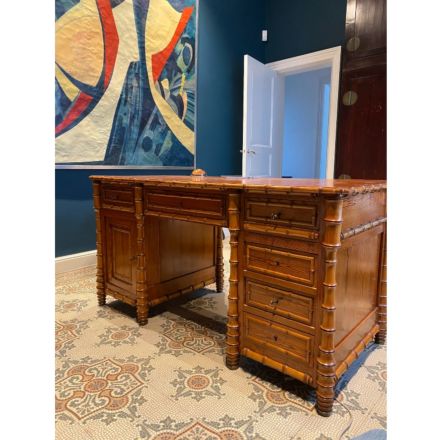 Desk in faux bamboo