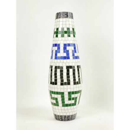 Terracotta vase covered with mosaic 1966