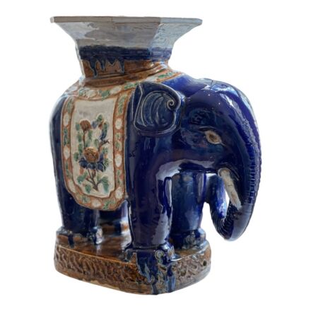 Pair of Chinese sidetables in the form of elephants