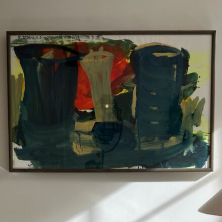 Lionel Vinche Gouache Le Lendemain d'un jour de fete