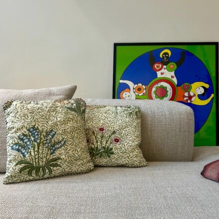 Small cushion Sanderson fabric
