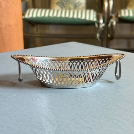 Silver miniature basket