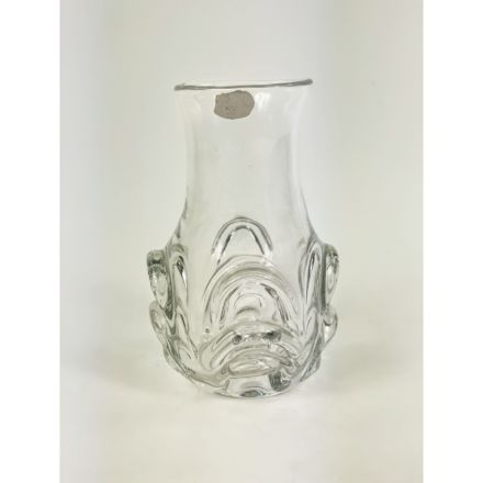 Val Saint Lambert vase in clear crystal 